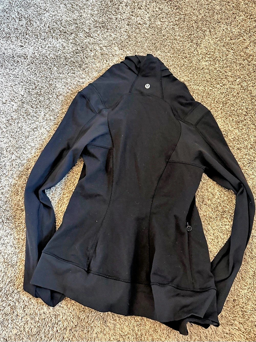 Lululemon Coast Easy Wrap Black Zip Front Jacket